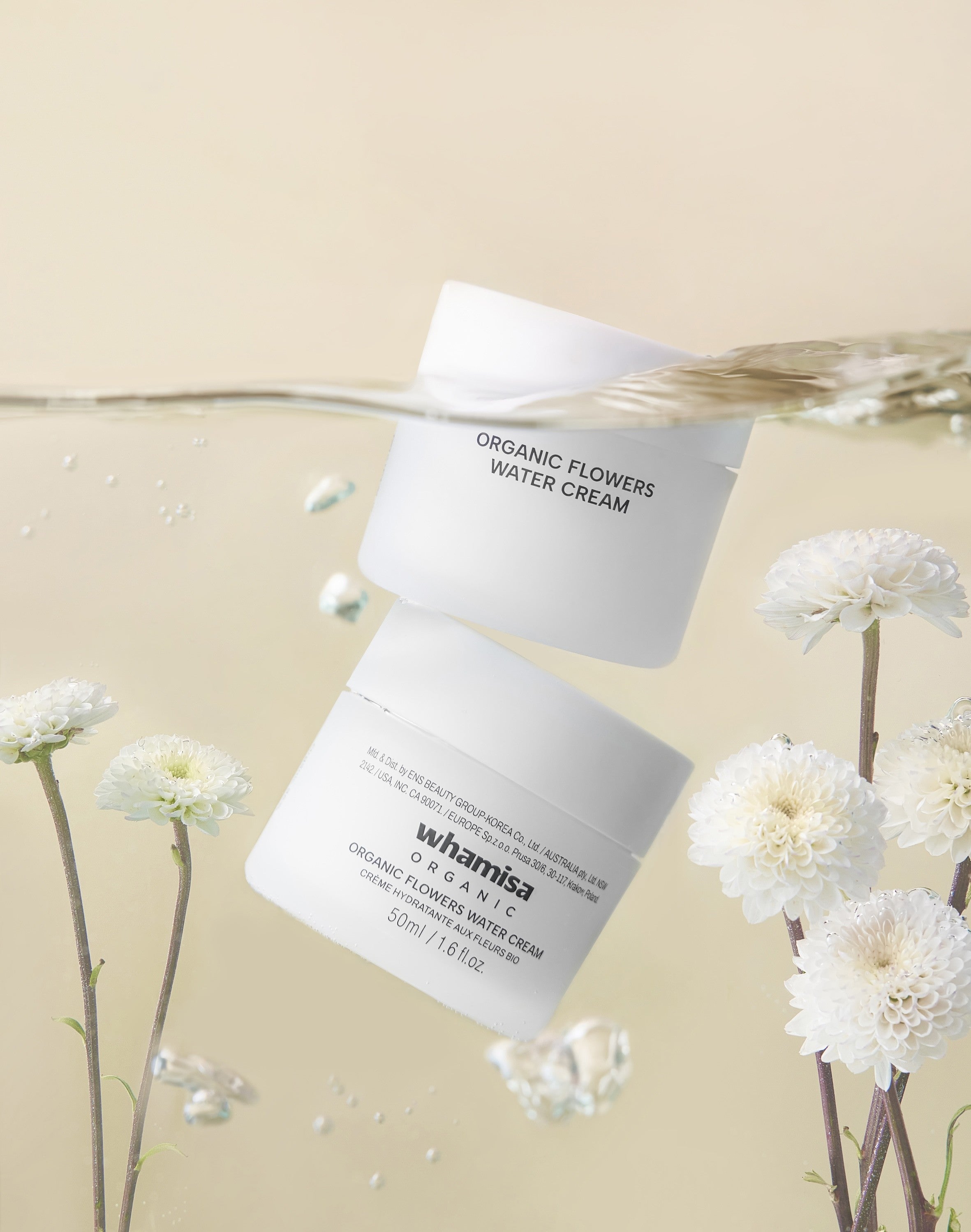 ORGANIC FLOWERS WATER CREAM